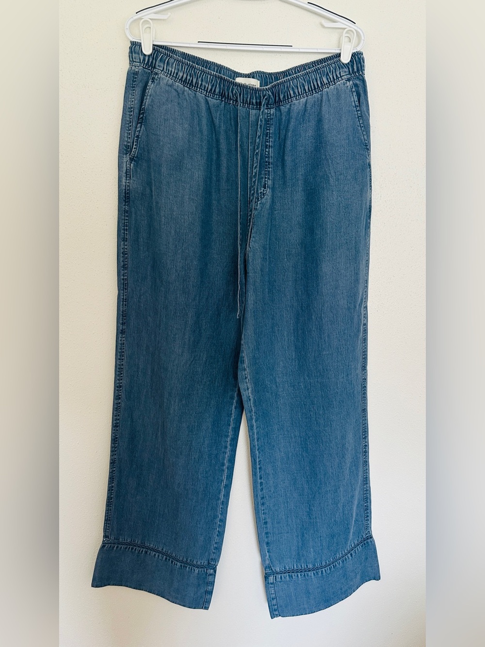 Cloth & Stone Wide Leg Chambray Pants L Like New